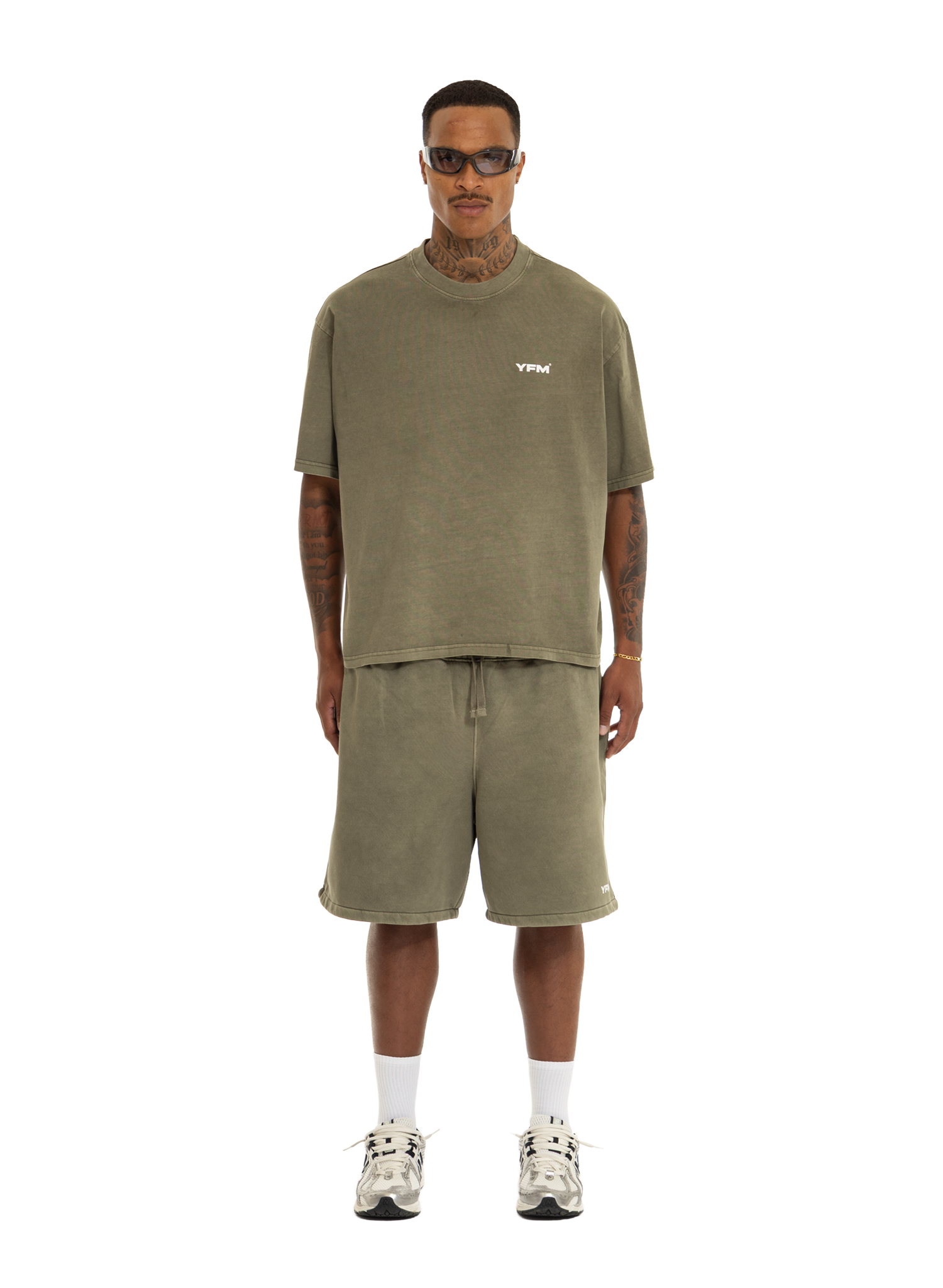 T-SHIRT OLIVE FADE