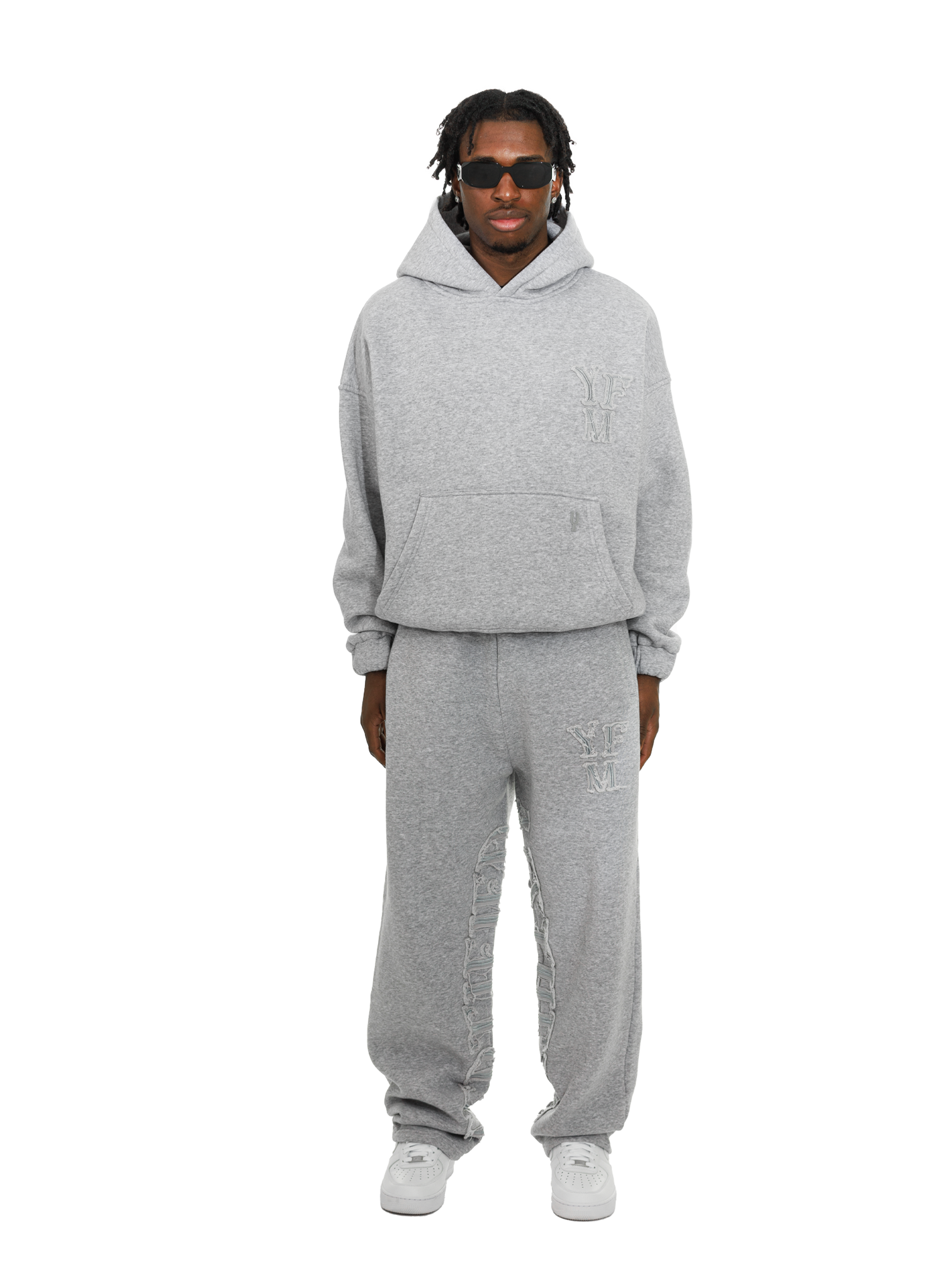 C/A HOODIE GREY MELANGE v3