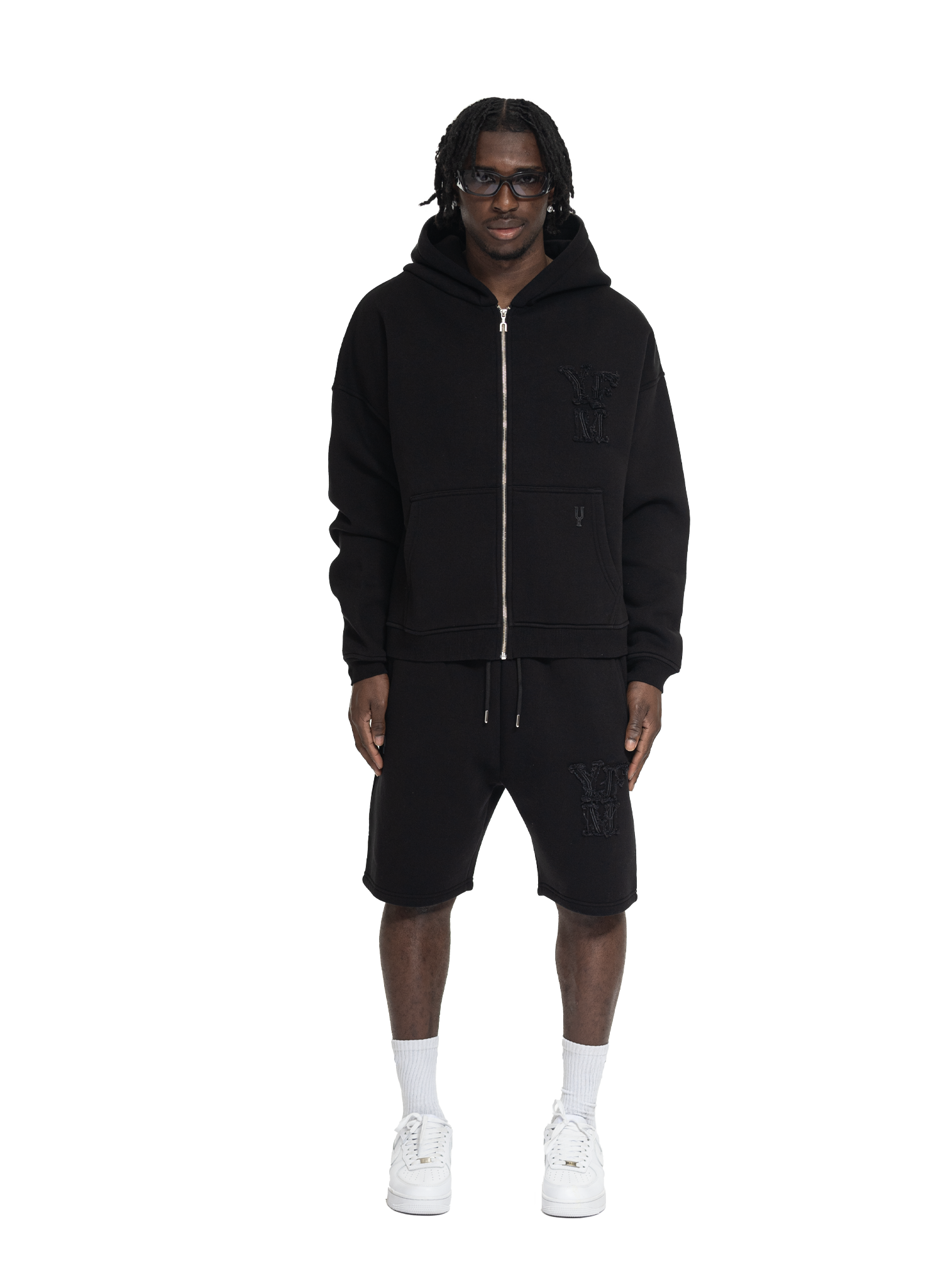 C/A ZIP-HOODIE BLACK
