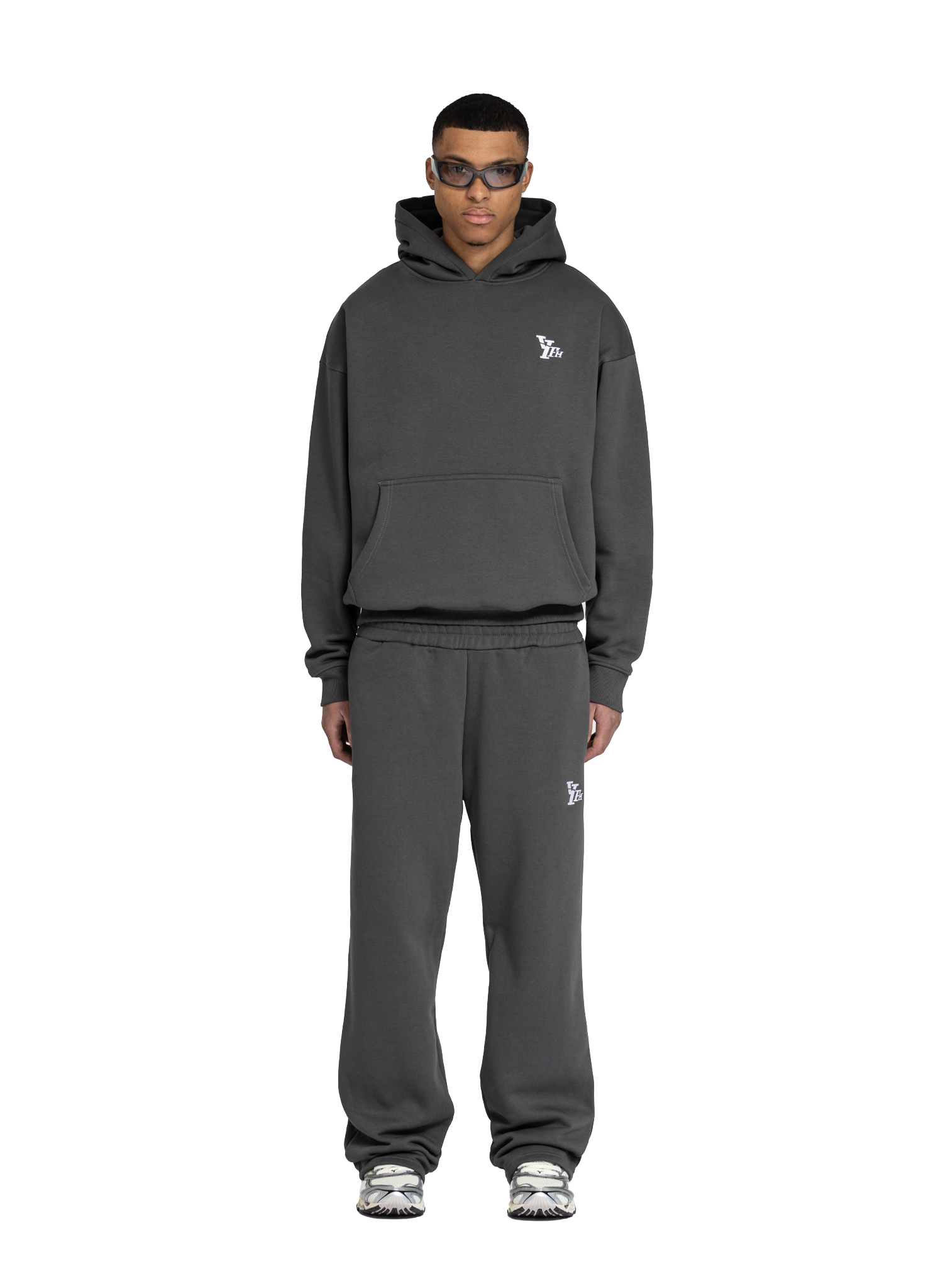 BASIC HOODIE STONE GREY