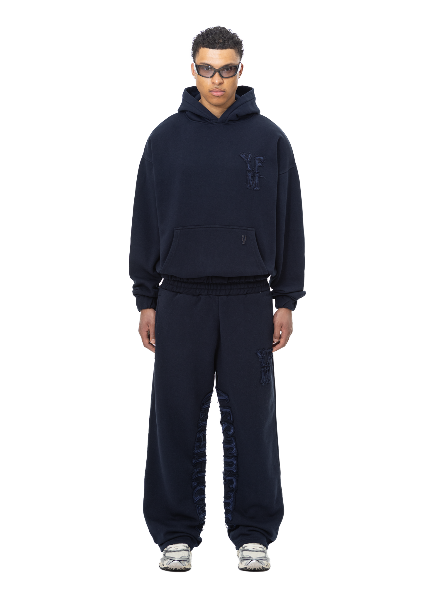 C/A HOODIE NAVY BLUE