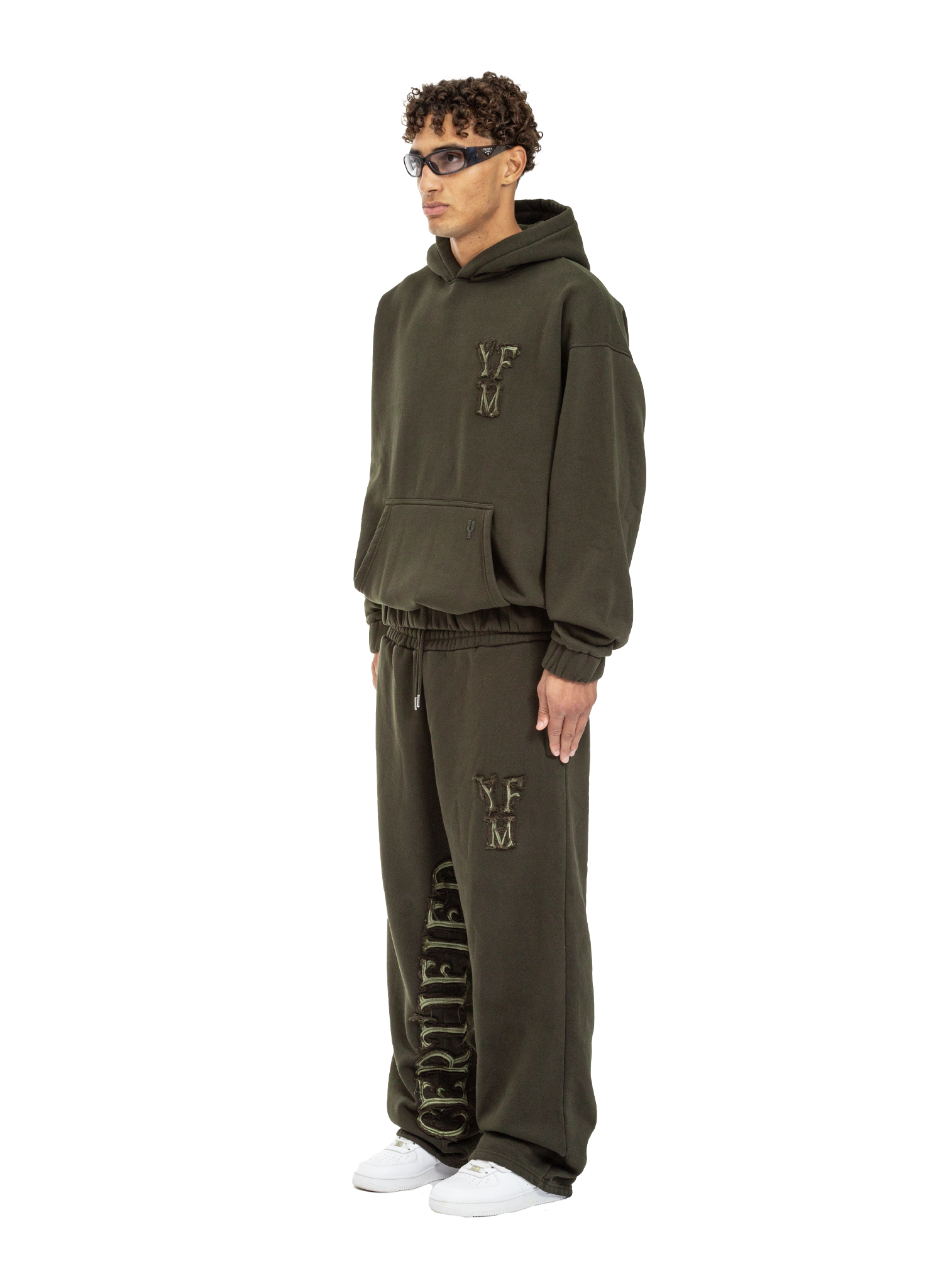 C/A HOODIE DARK GREEN