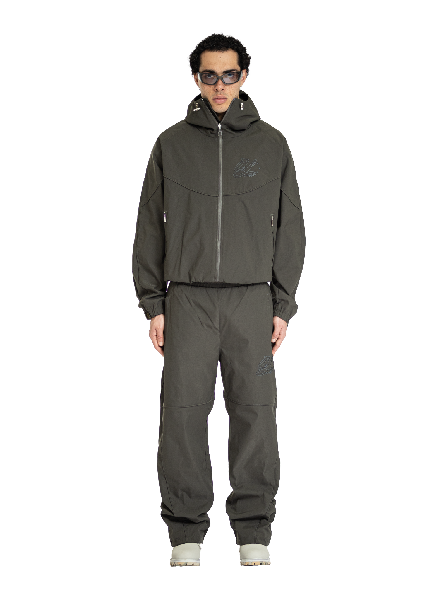 NYLON PANTS DARK GREEN