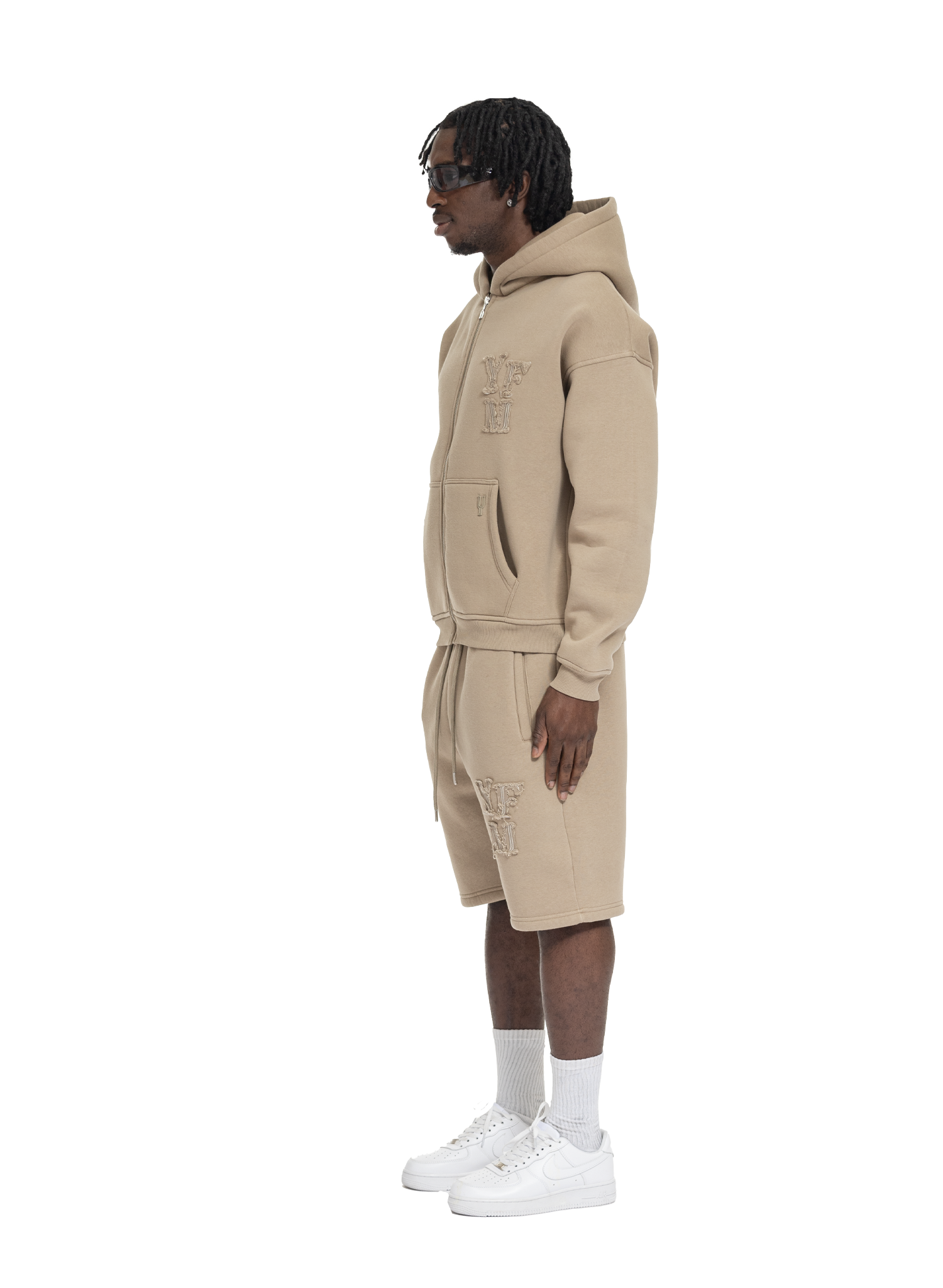 C/A ZIP-HOODIE DARK BEIGE