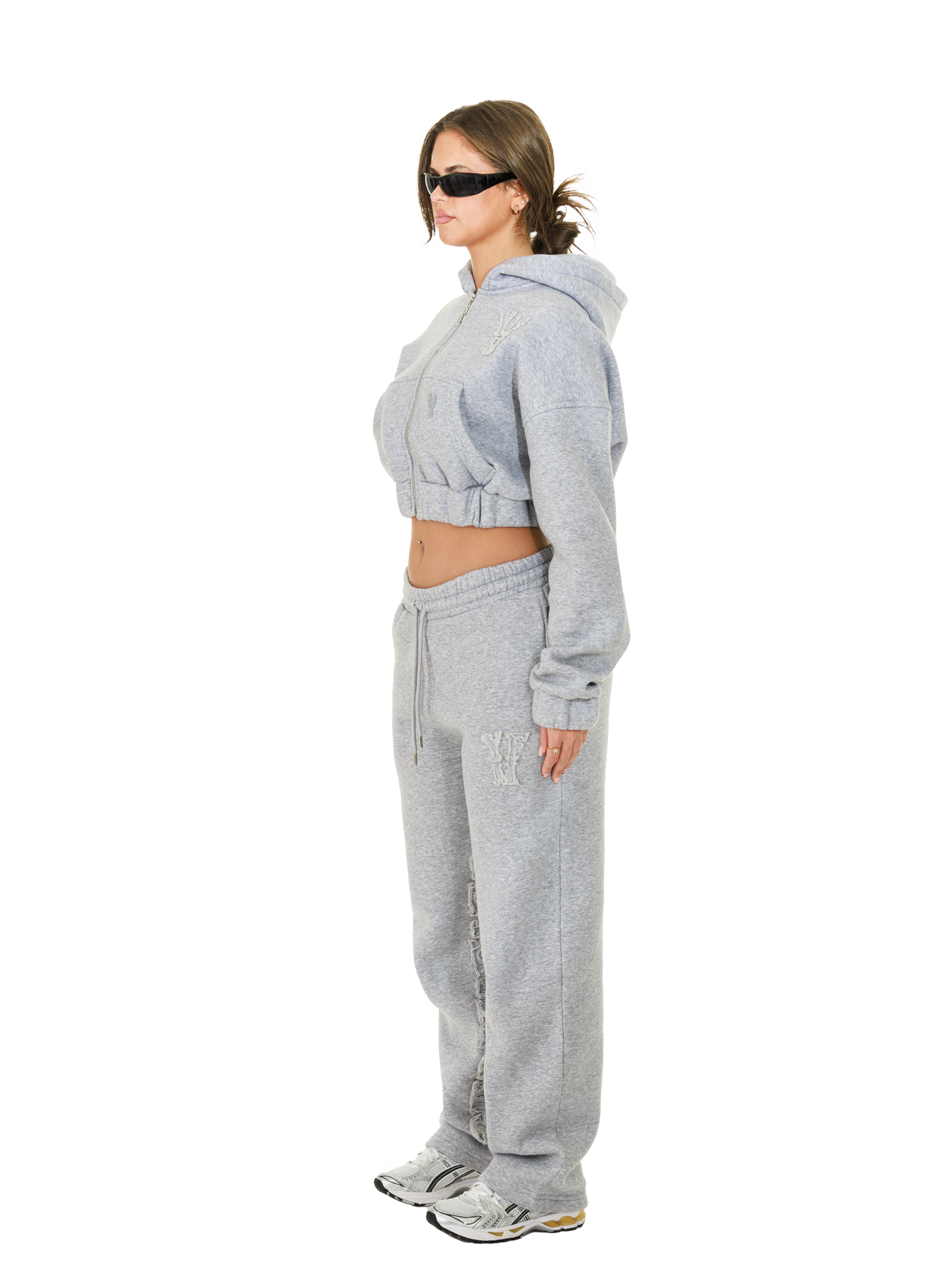 C/A PANTS GREY MELANGE WOMAN v2