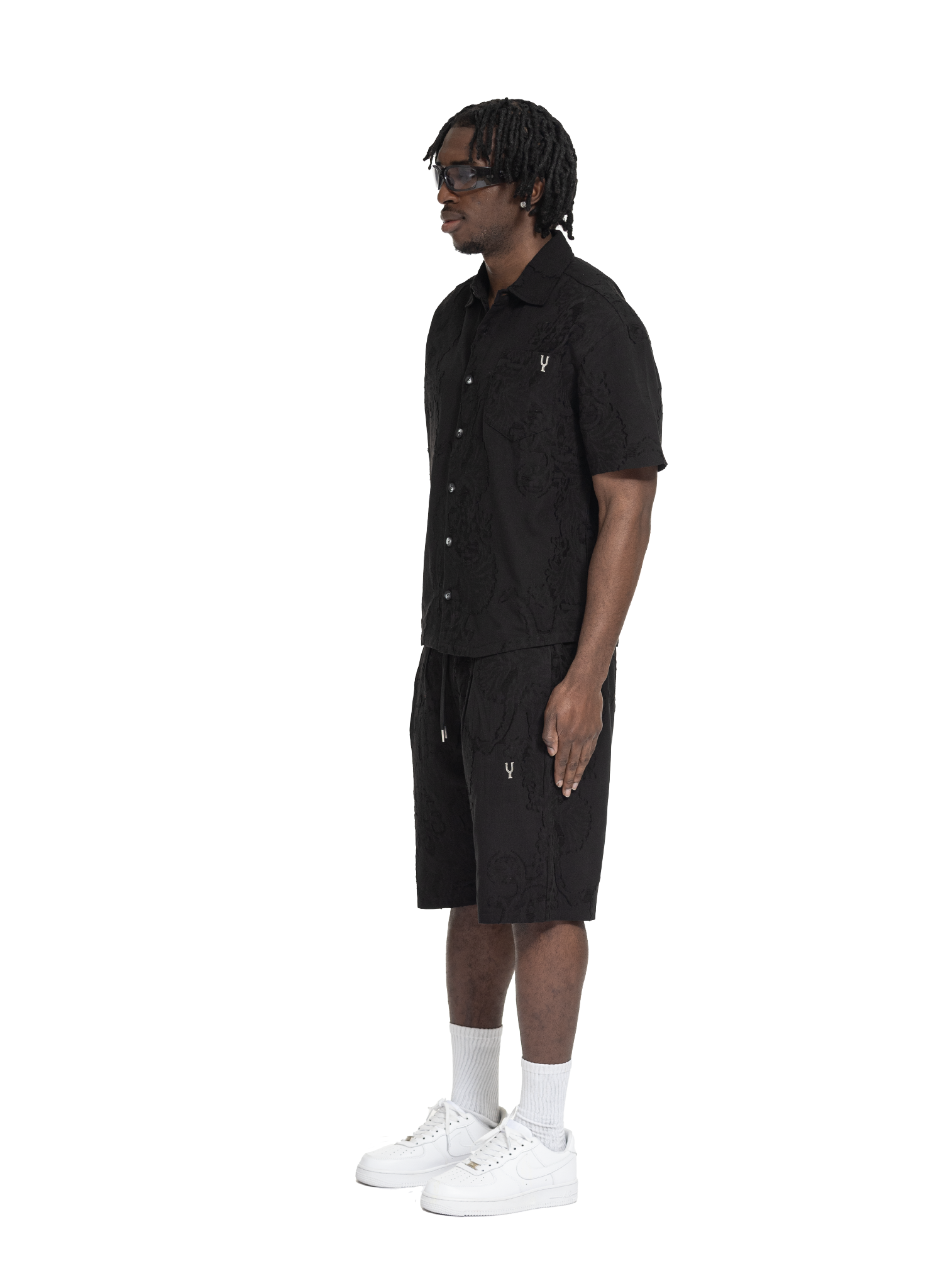 DISTRESS SCARS SHIRT BLACK
