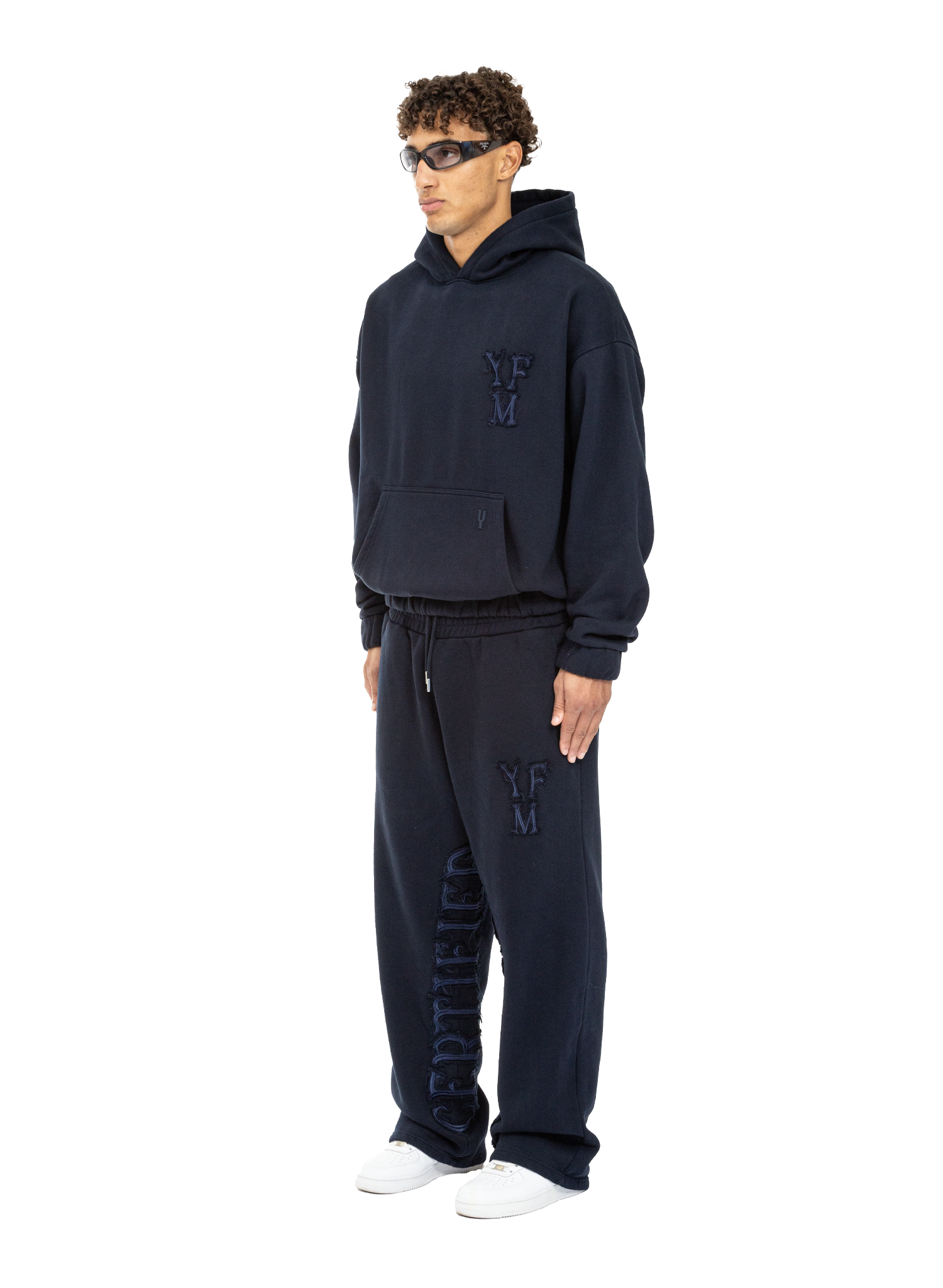 C/A HOODIE NAVY BLUE