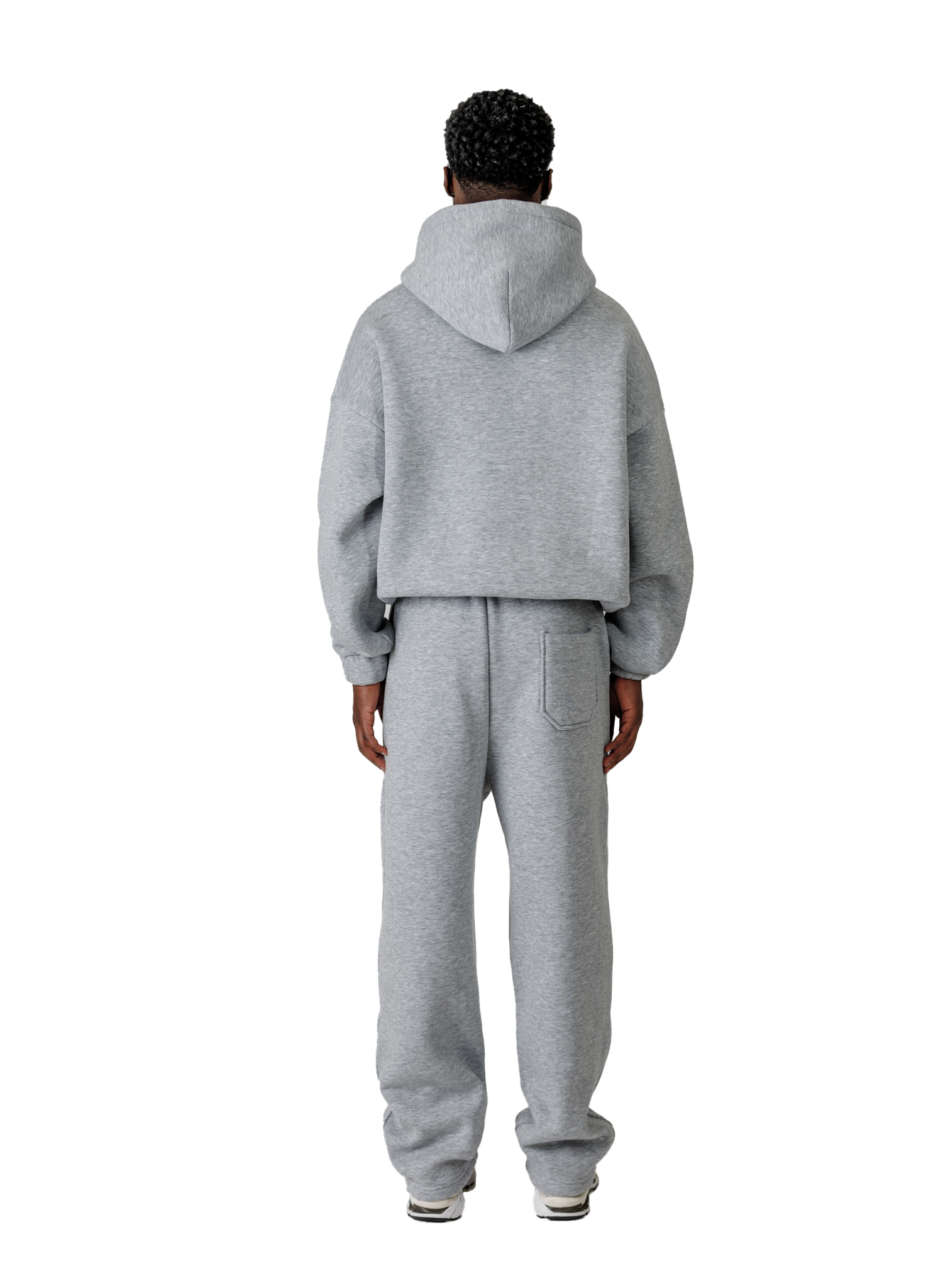 BASIC HOODIE GREY MELANGE