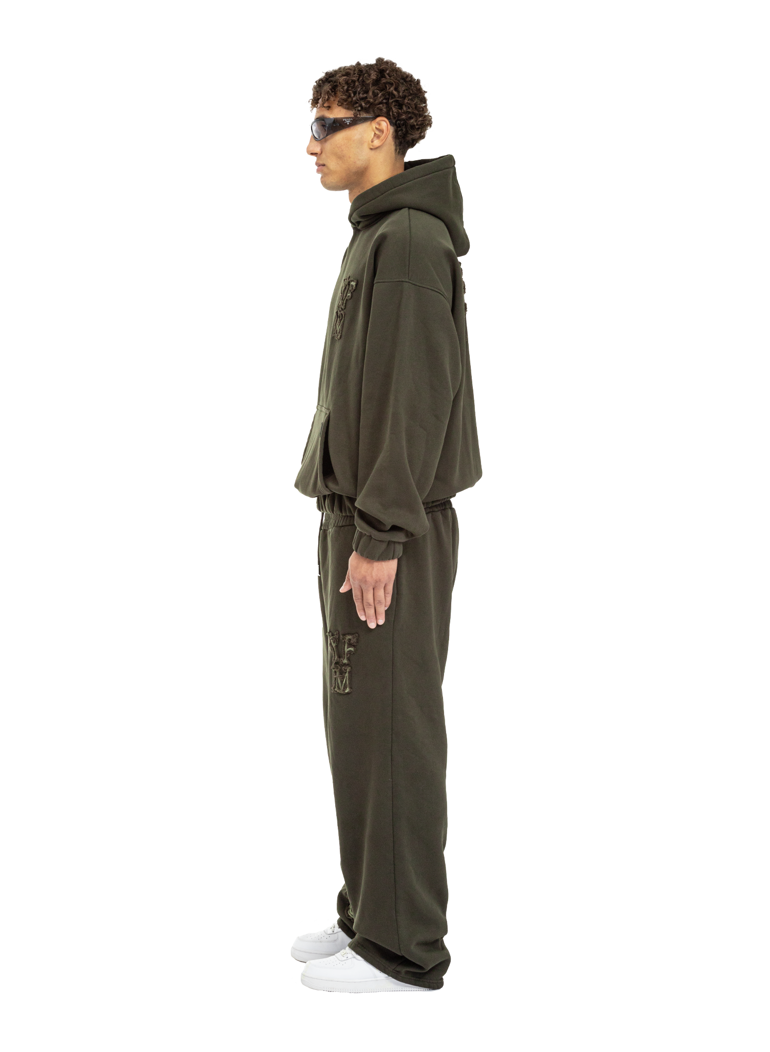 C/A HOODIE DARK GREEN