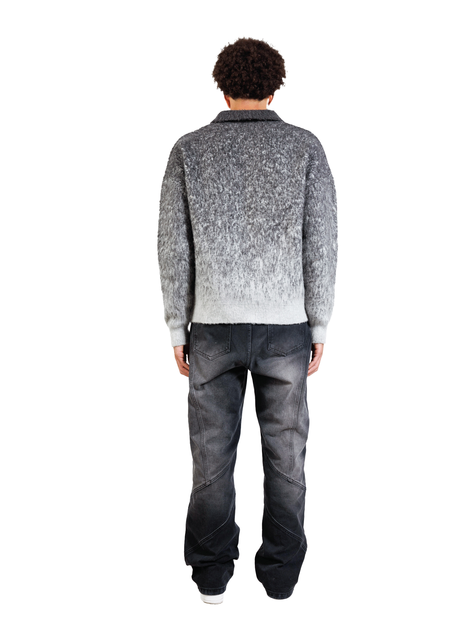 POLO MOHAIR SWEATER GREY