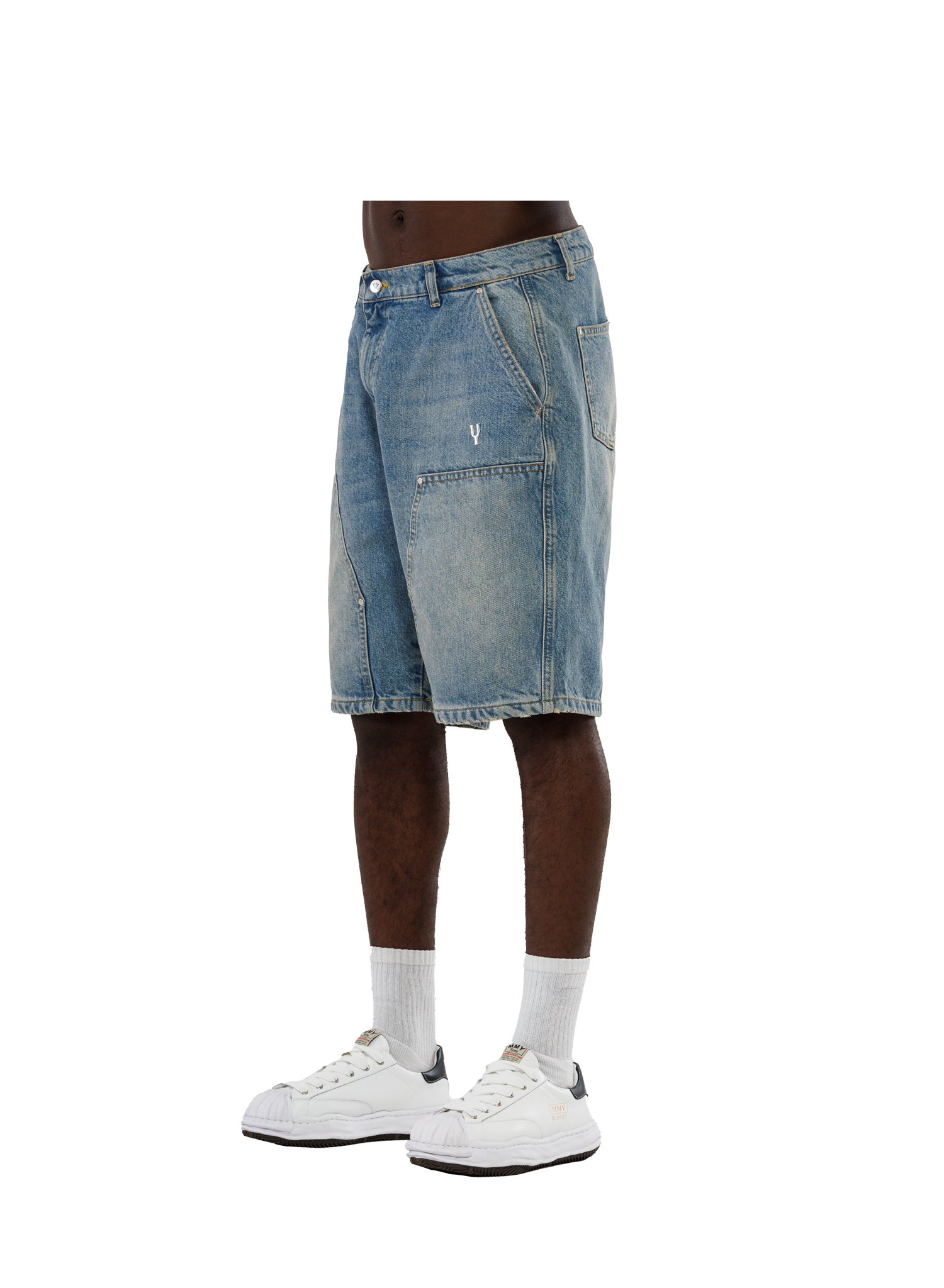 CARPENTER JORTS WASHED BLUE