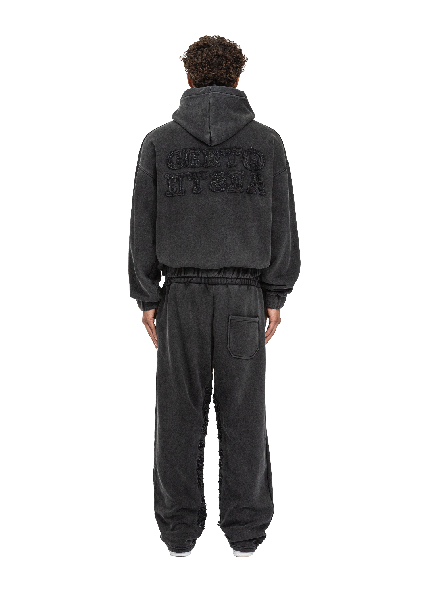 C/A PANTS WASHED BLACK