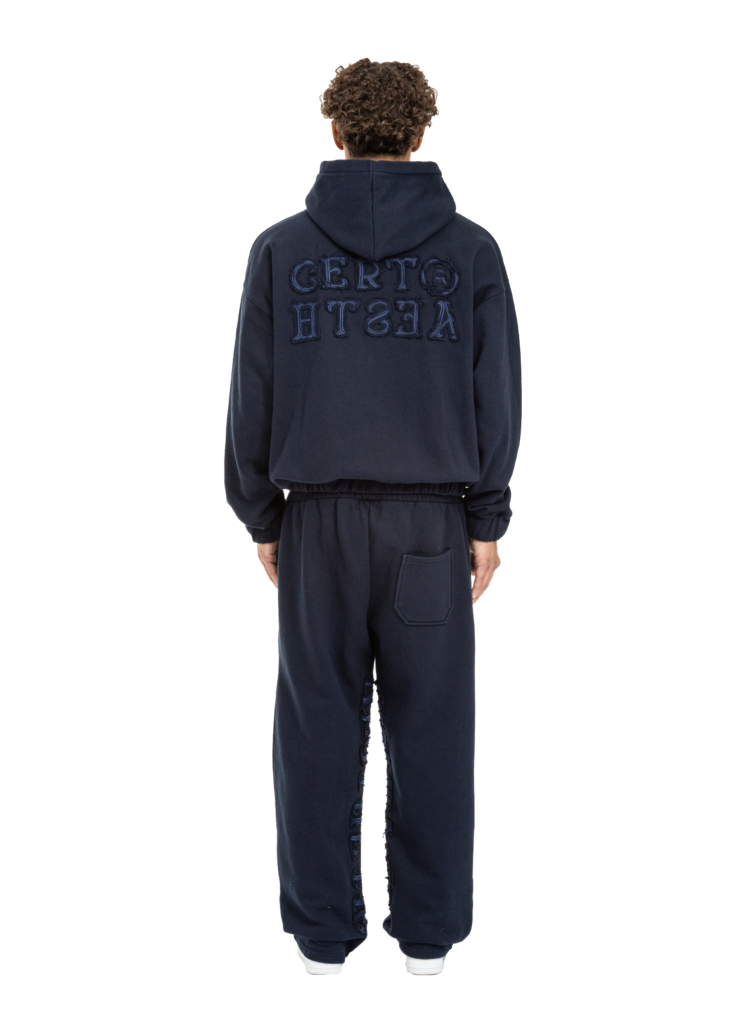 C/A HOODIE NAVY BLUE