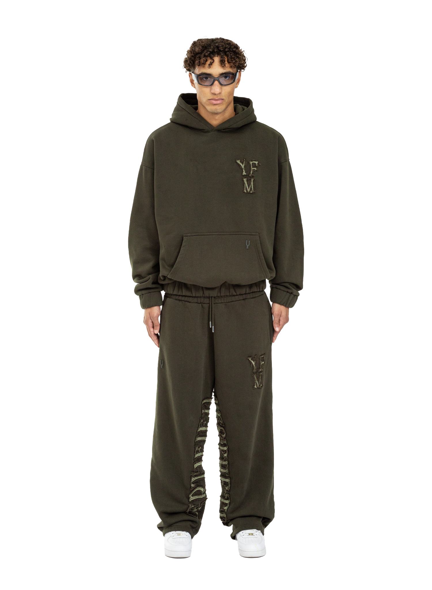 C/A HOODIE DARK GREEN