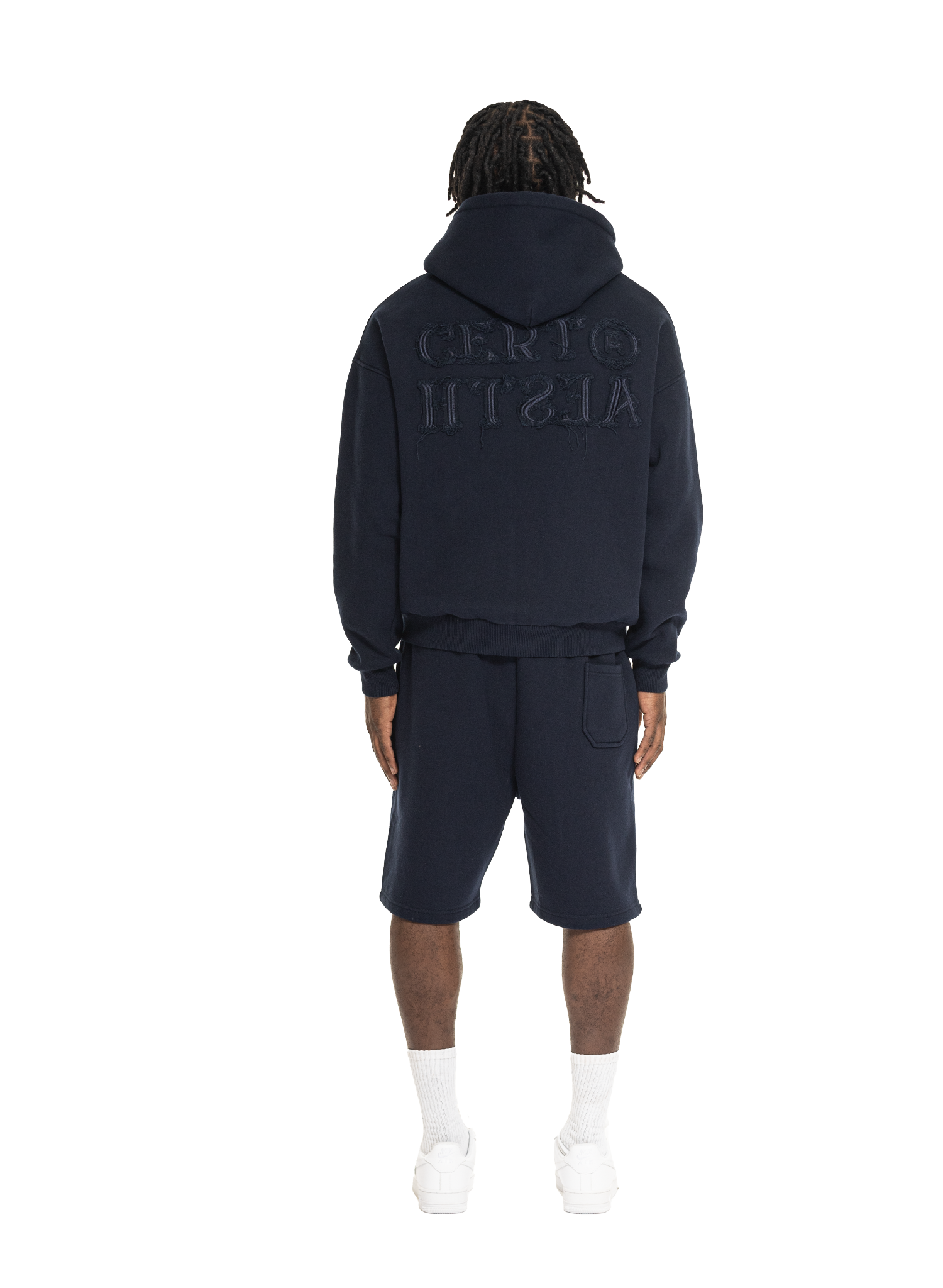 C/A ZIP-HOODIE NAVY BLUE