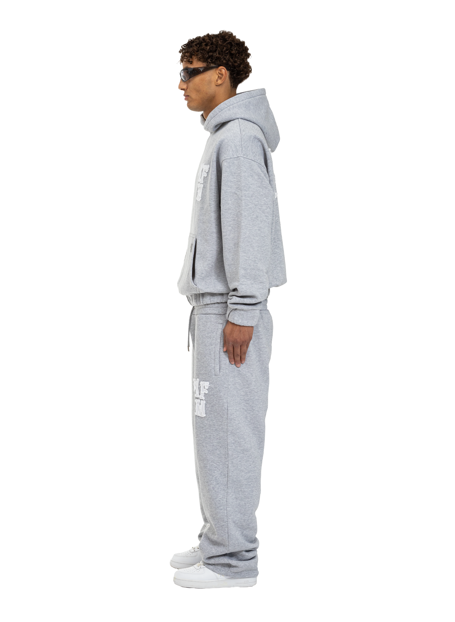 C/A HOODIE GREY MELANGE