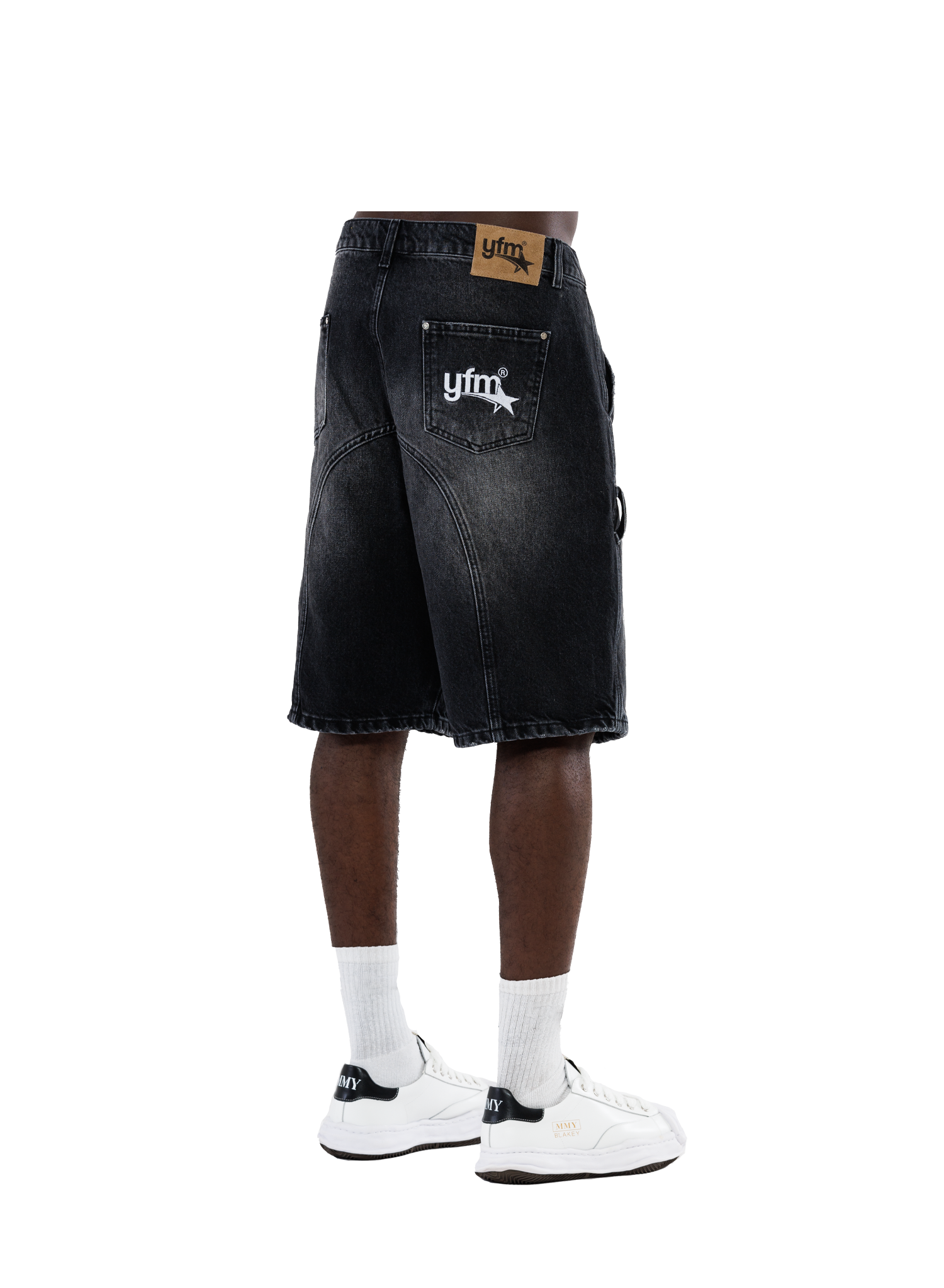 CARPENTER JORTS WASHED BLACK