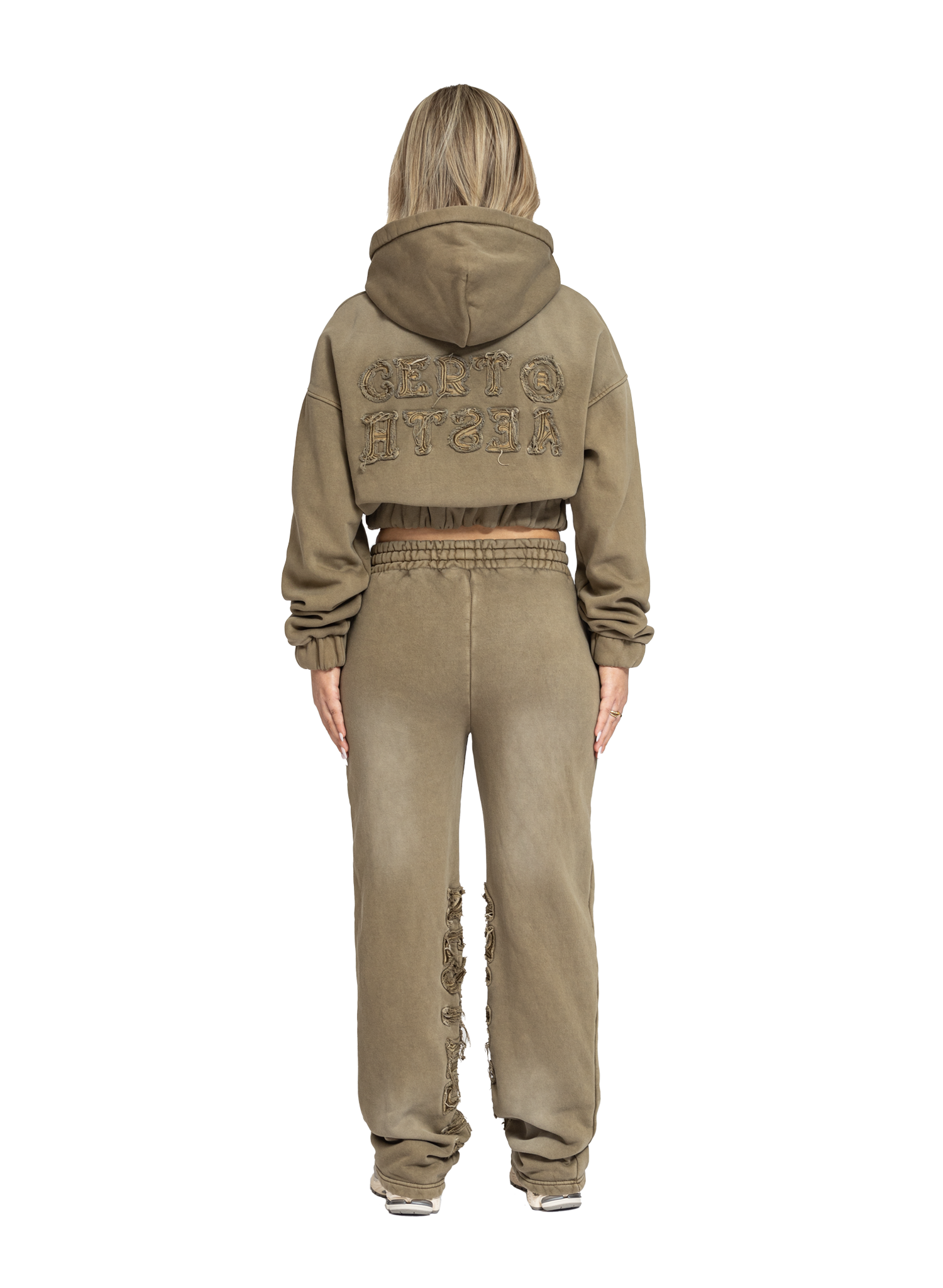 C/A PANTS GOLDEN OLIVE WASH WOMAN