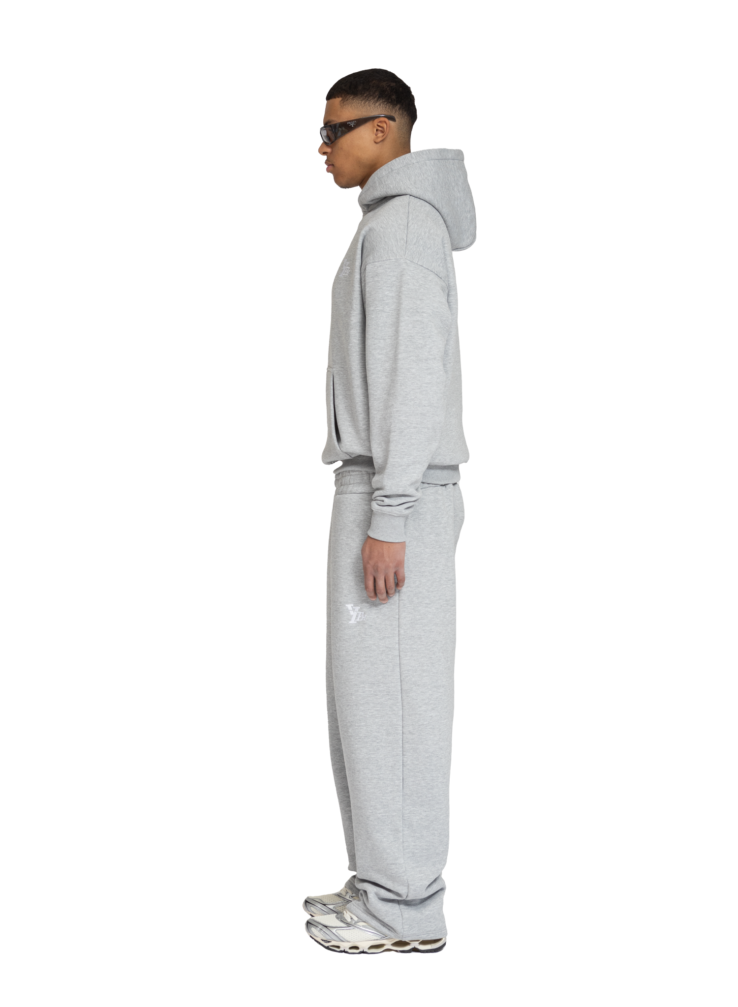 BASIC HOODIE GREY MELANGE