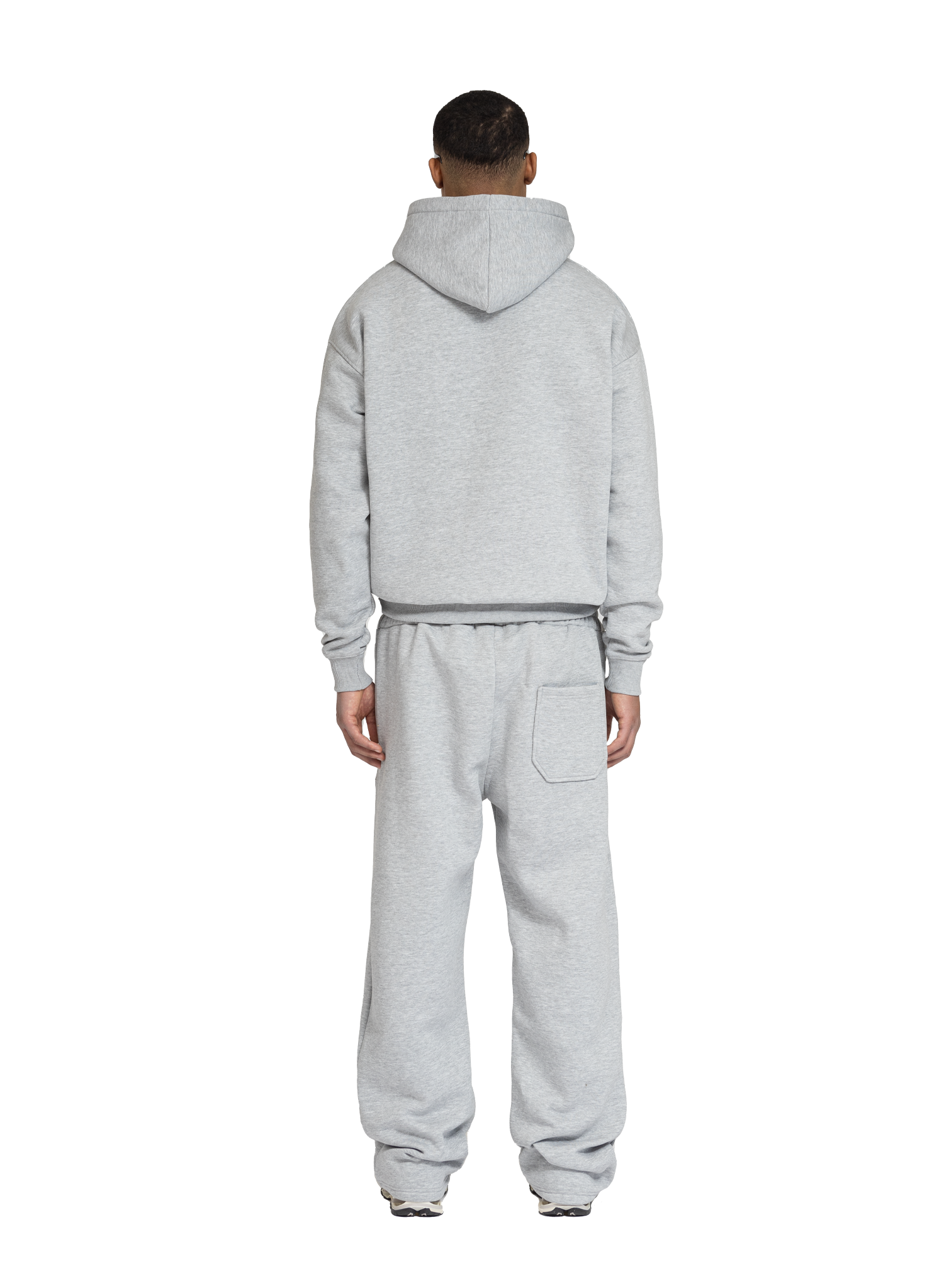 BASIC HOODIE GREY MELANGE