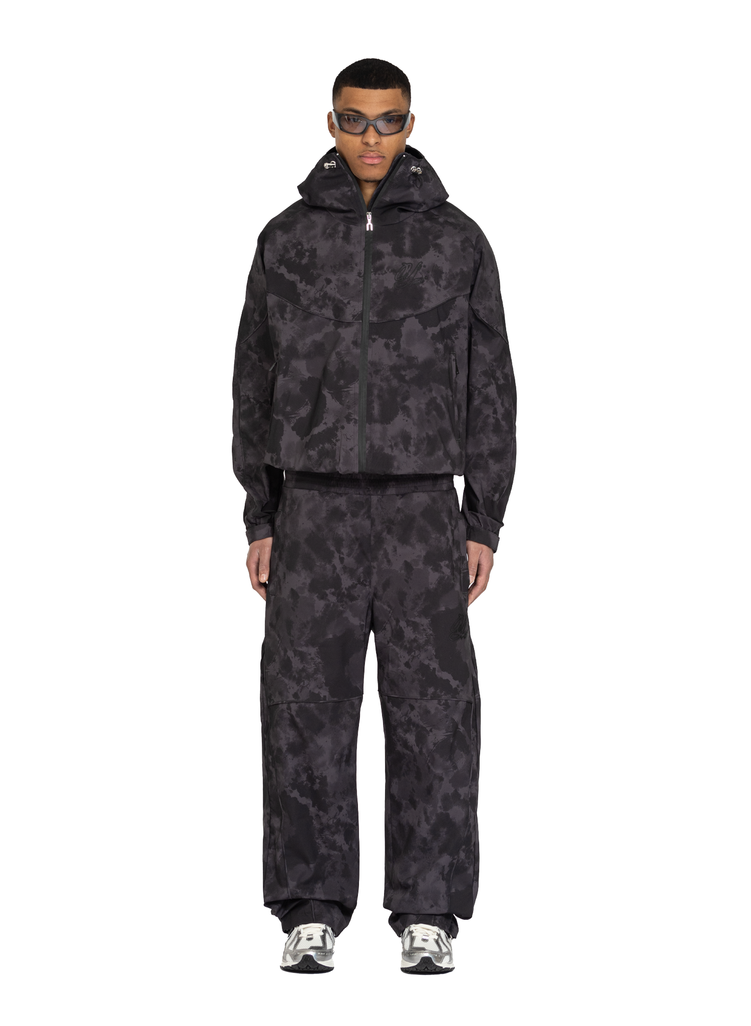 NYLON PANTS ANTHRAZIT CAMO