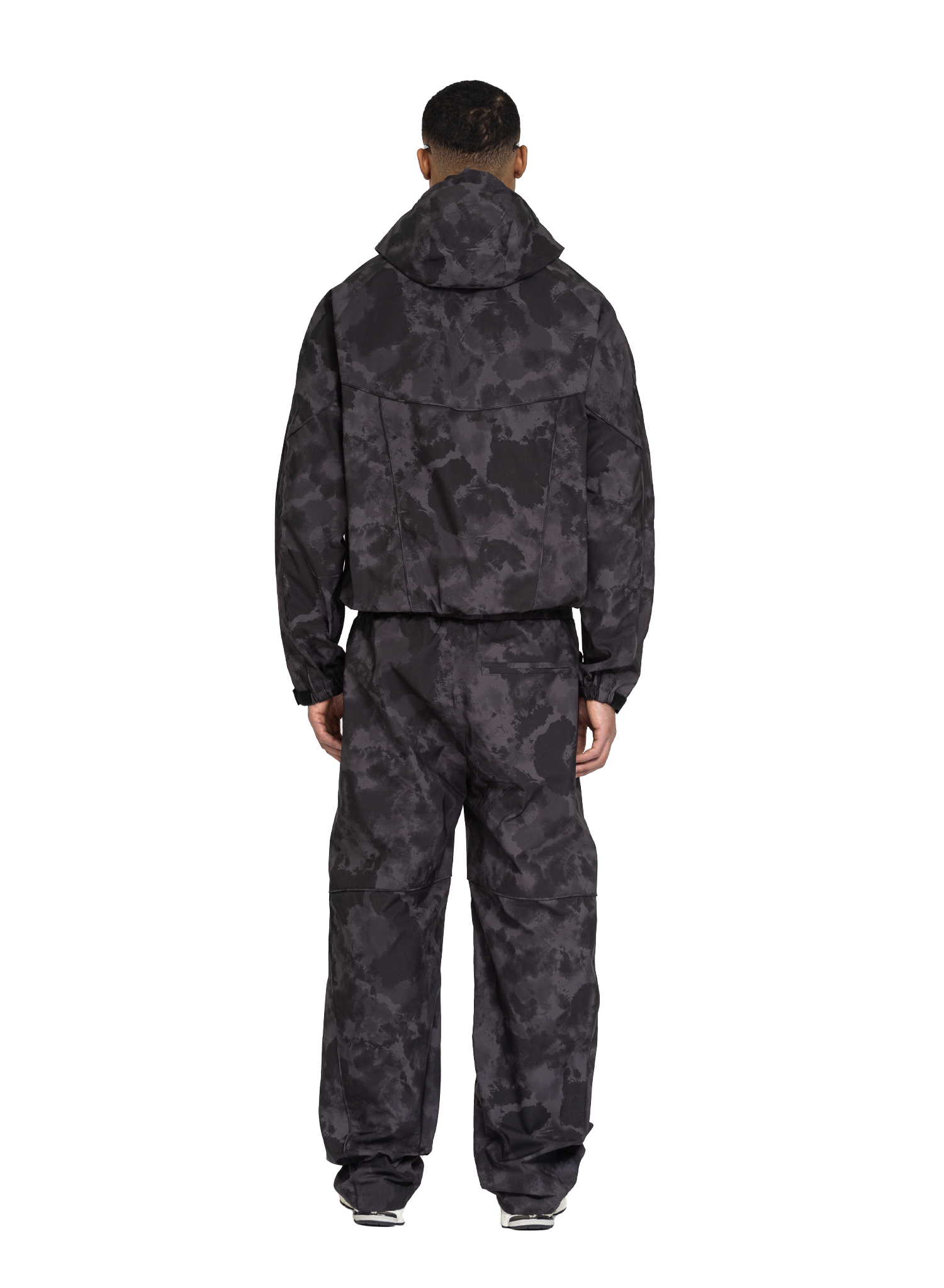 NYLON PANTS ANTHRAZIT CAMO