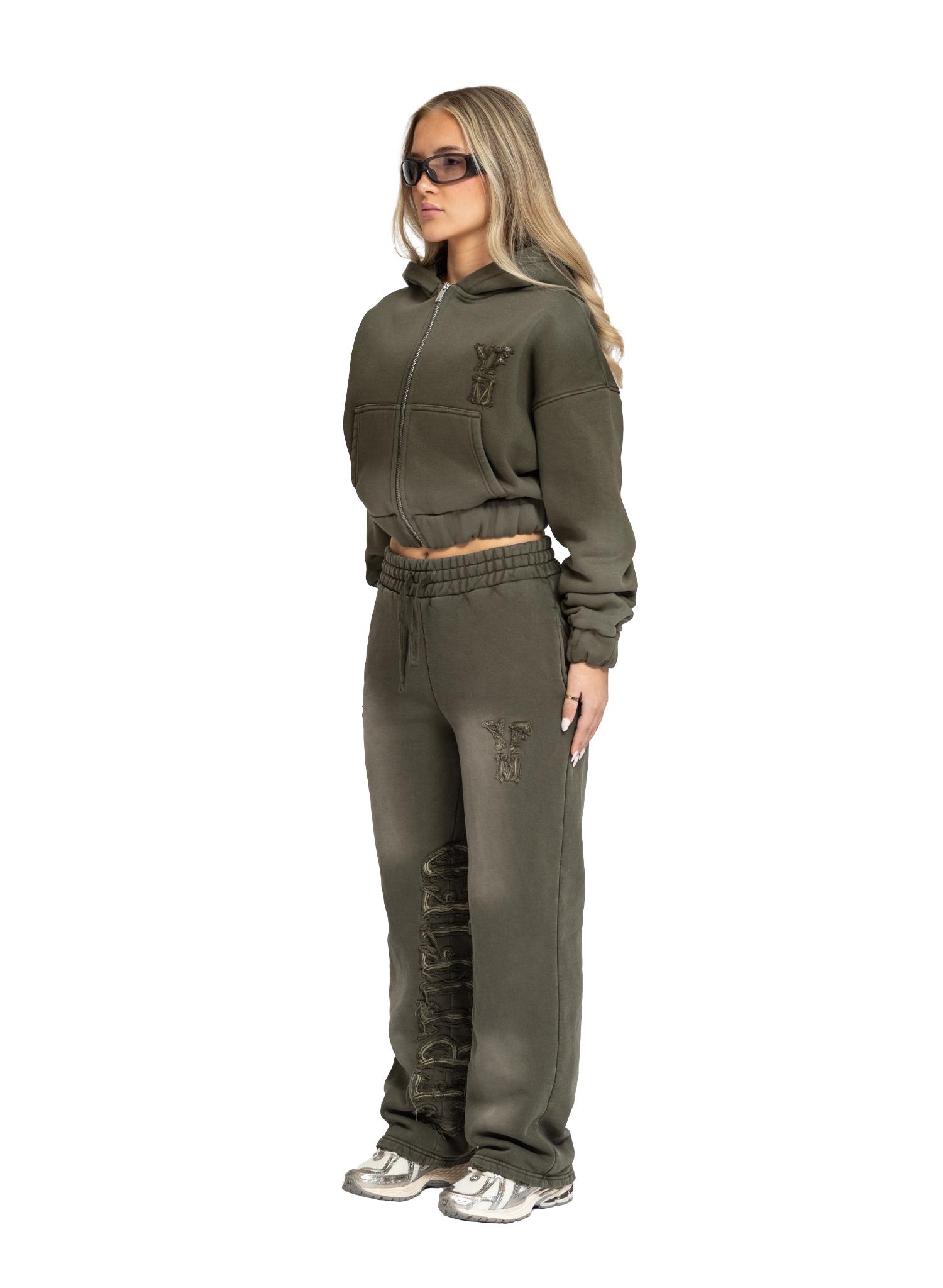 C/A PANTS WASHED OLIVE WOMAN