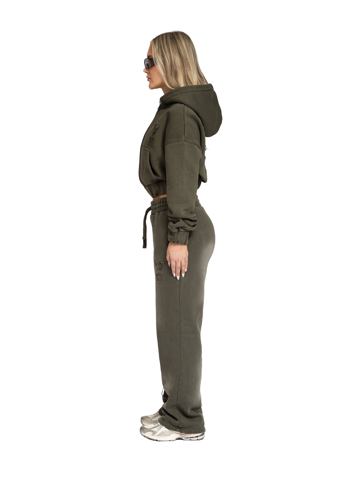 C/A PANTS WASHED OLIVE WOMAN