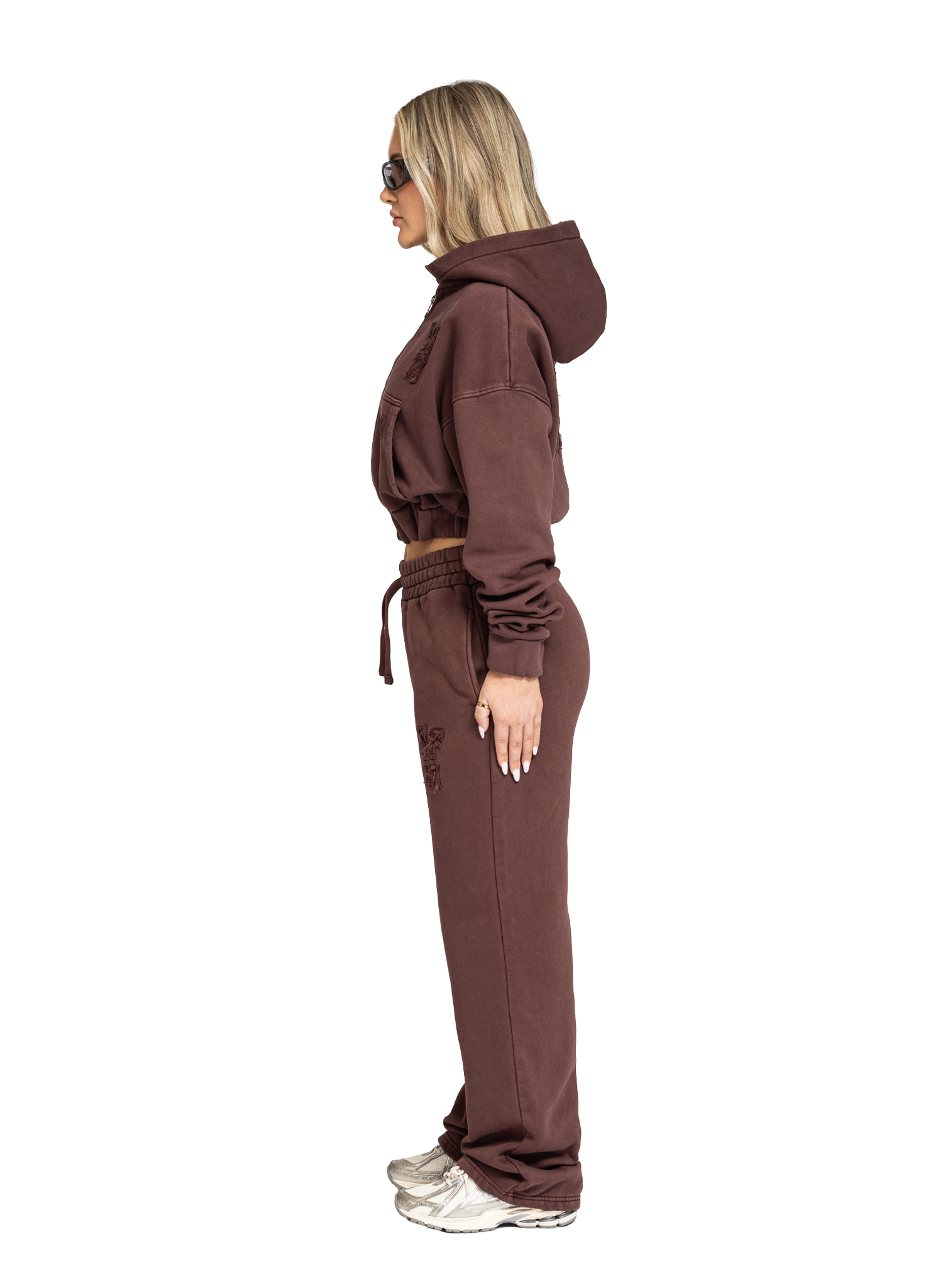 C/A PANTS WASHED PLUM WOMAN