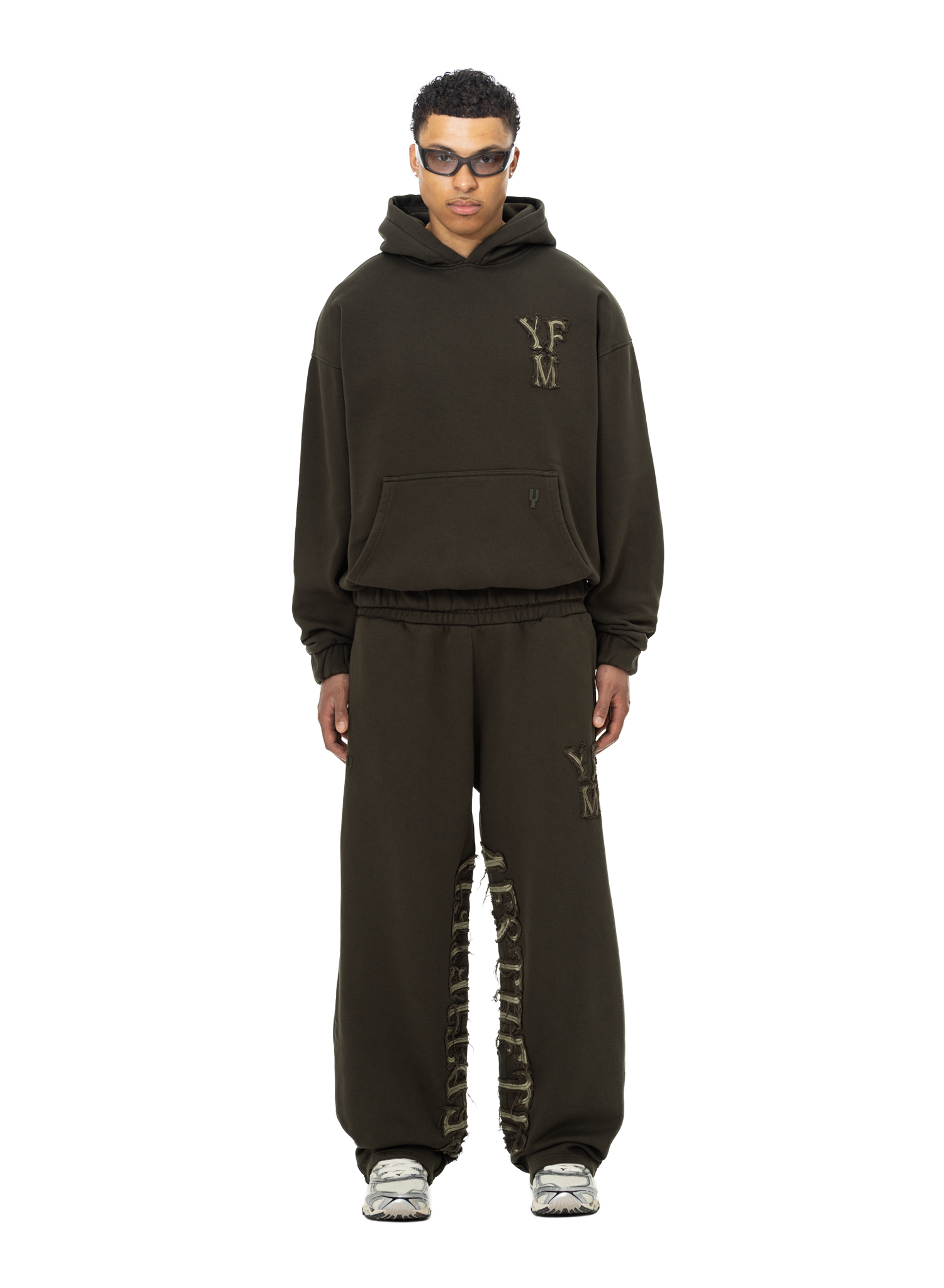 C/A HOODIE DARK GREEN